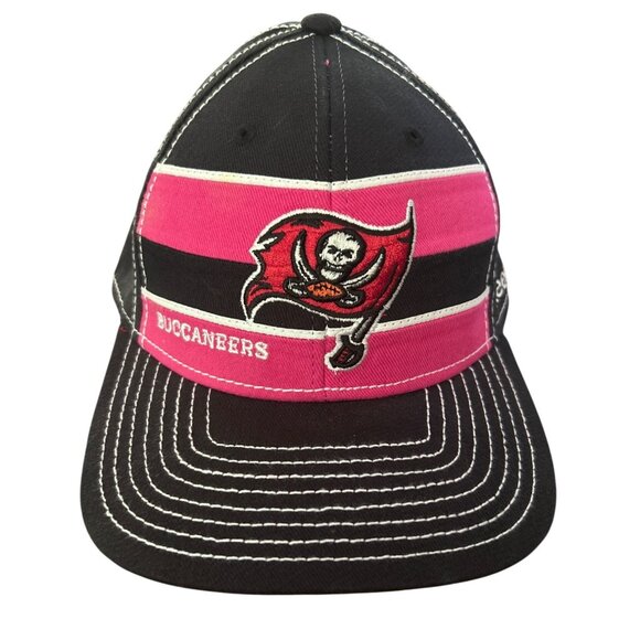 Reebok NFL Onfield Tampa Bay Buccaneers Cap L/XL Black & Pink Embroidered Logo - Picture 1 of 7
